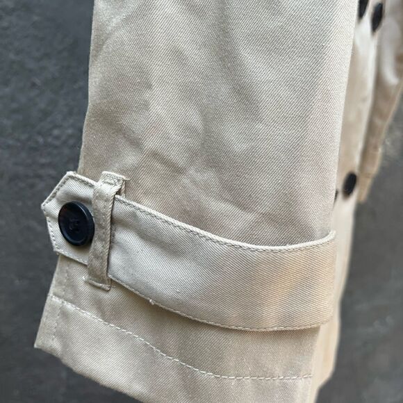 MERONA DOUBLE BREASTED TAN TRENCH COAT SMALL - Picture 8 of 8